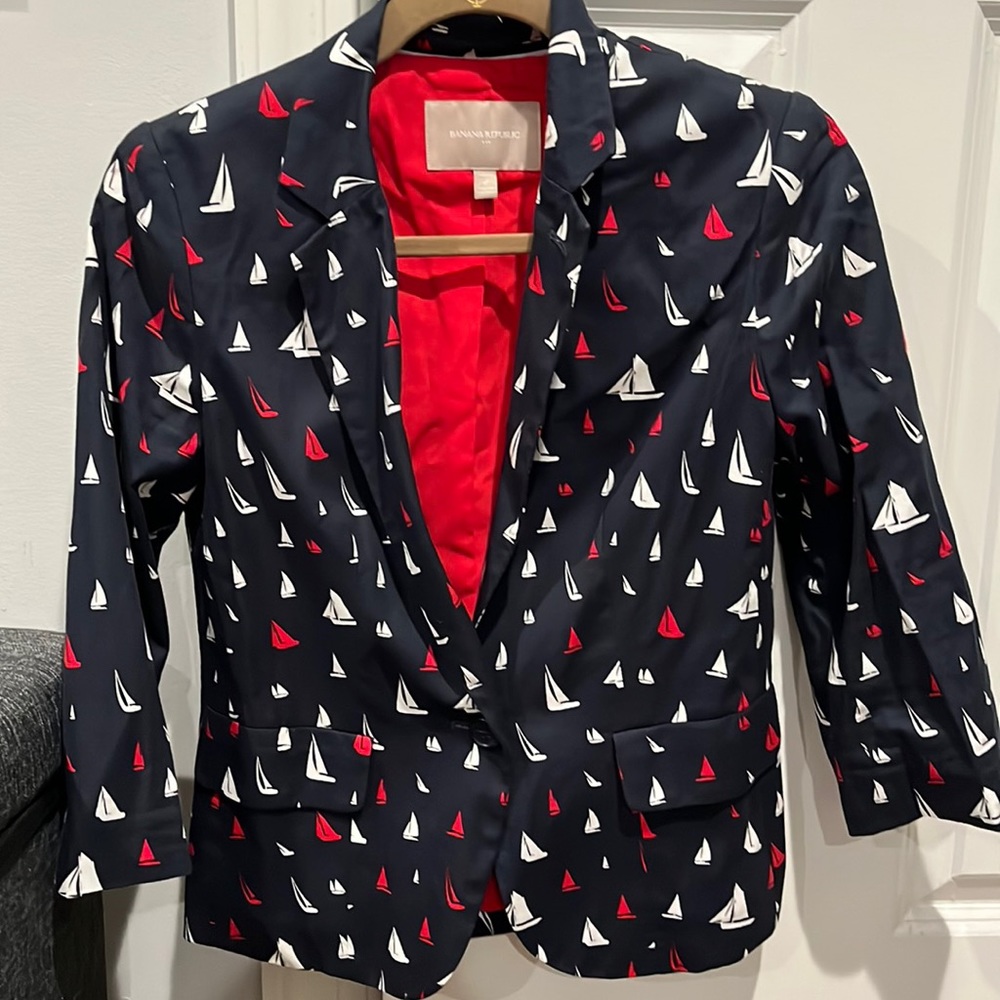 Banana Republic sailboat blazer (6p)